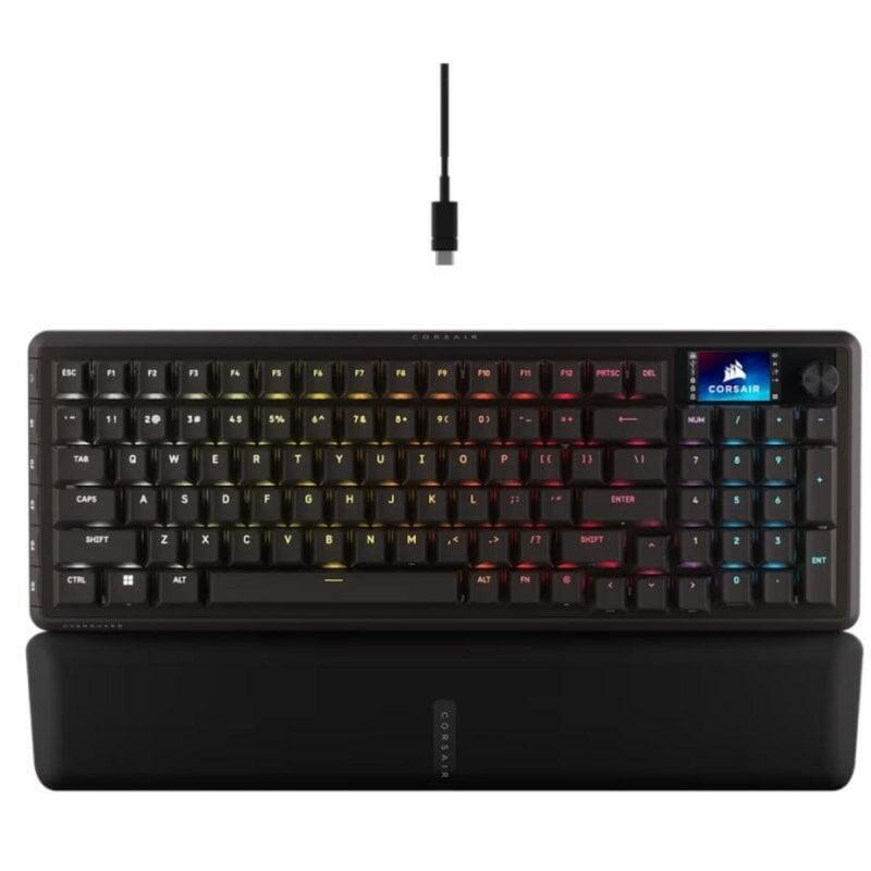 Teclado Mecánico Corsair Vanguard Pro 96 Layout Es Con Pantalla Lcd Y Teclas Macro