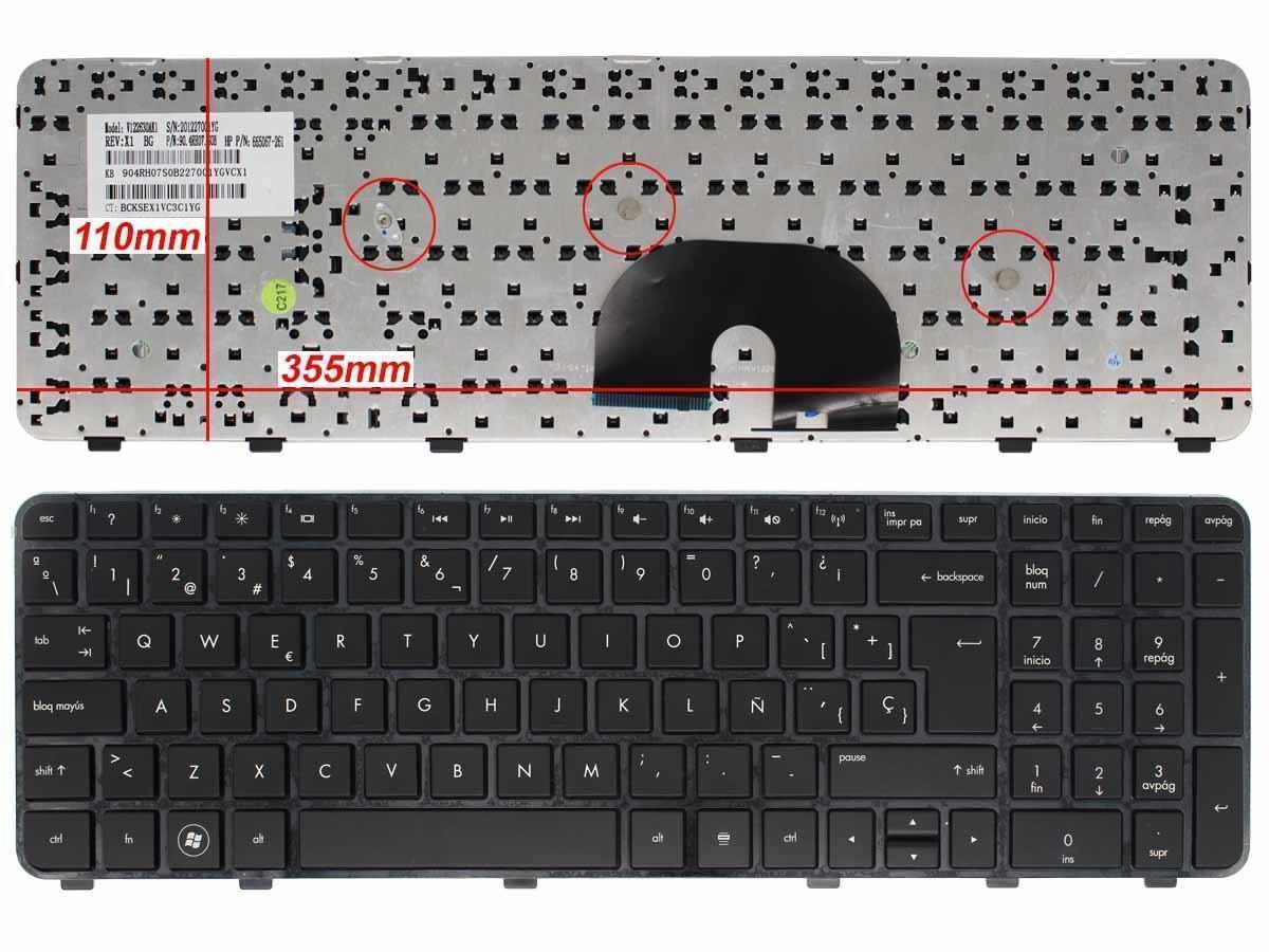 Teclado Para Portátil Hp 633890-001 634139-001 634139-031 Nsk-Hwauw