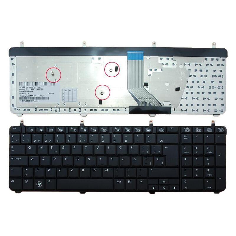 Teclado Para Portátil Hp Dv7 Dv7 3000 Dv73100 Negro