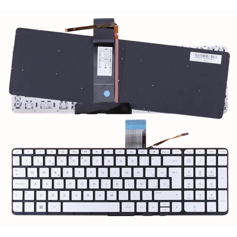 Teclado Para Portátil Hp Envy 15 Ep1015ur L97425 071 Gris Plata