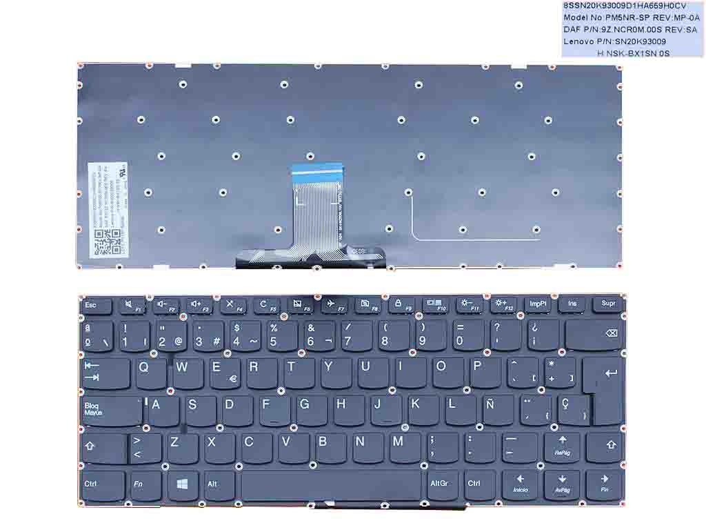 Teclado Para Portátil Lenovo Ideapad 510S-14Ikb 710S-14