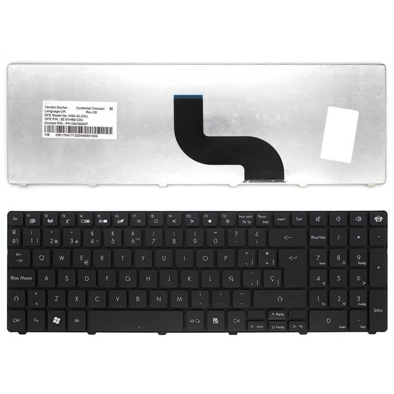 Teclado Para Portátil Packard Bell Easynote Mp-09g36e0-6982 Pk130qg1a18