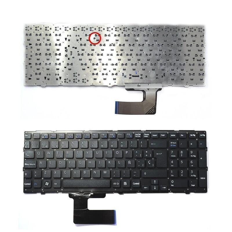 Teclado Para Portátil Sony Vaio Vpc-Eh3e0e Vpc-Eh3q1e Vpc-Eh3j1e Vpc-Eh3c0e Negro