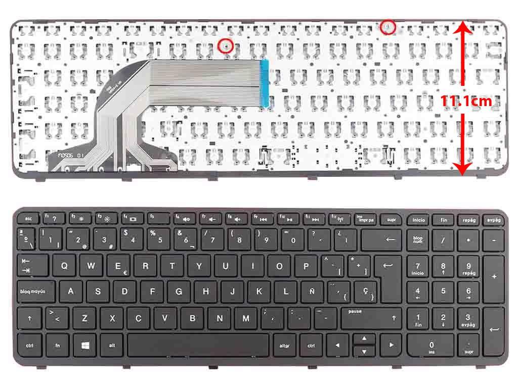 Teclado Para Portátil Hp 350 G1 355 G2 Negro