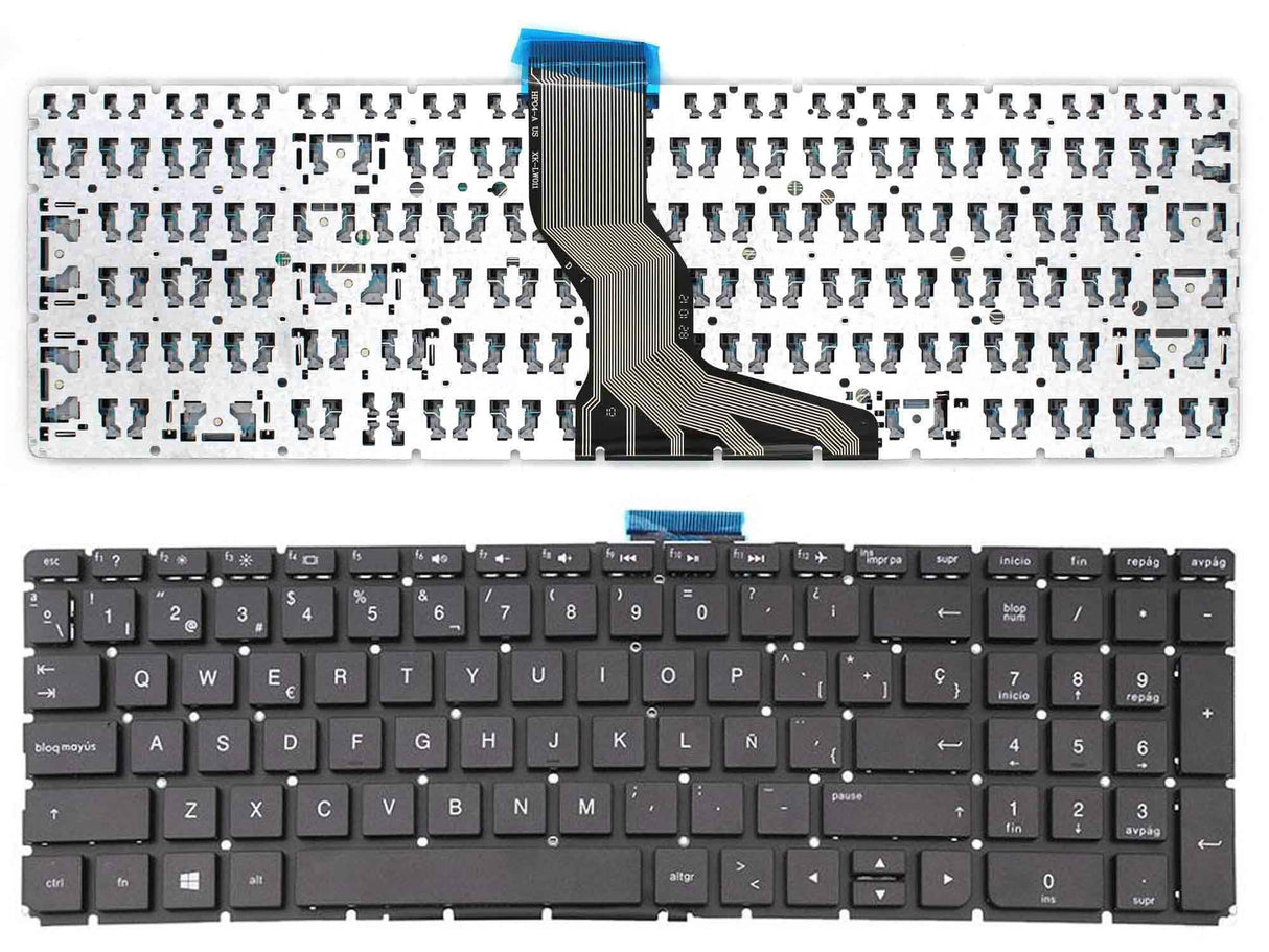 Teclado Para Portátil Hp 15-Bs 15-Bw021Ns 15-Bw021Nv 9Z.Ne1Bw.101 (Intro Pequeño)