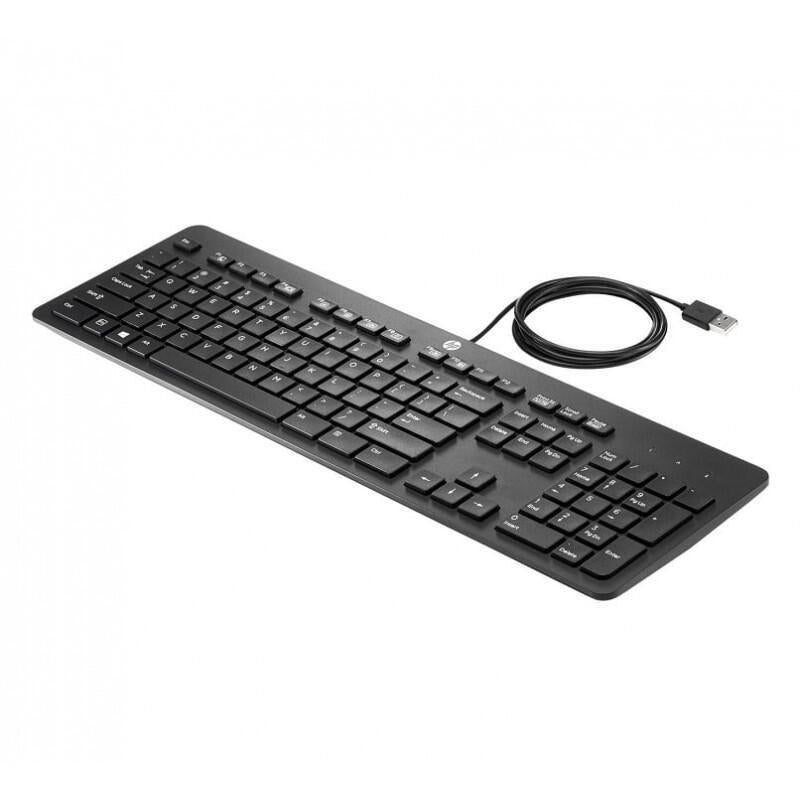 Teclado Reacondicionado Hp Usb Slim Kb Ph0u Español (Qwerty) Negro Con Cable Usb 1 Año De Garantia