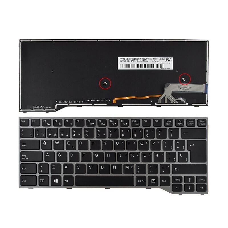 Teclado Retroiluminado Para Portátil Fujitsu Lifebook E743 E744 E733 E734