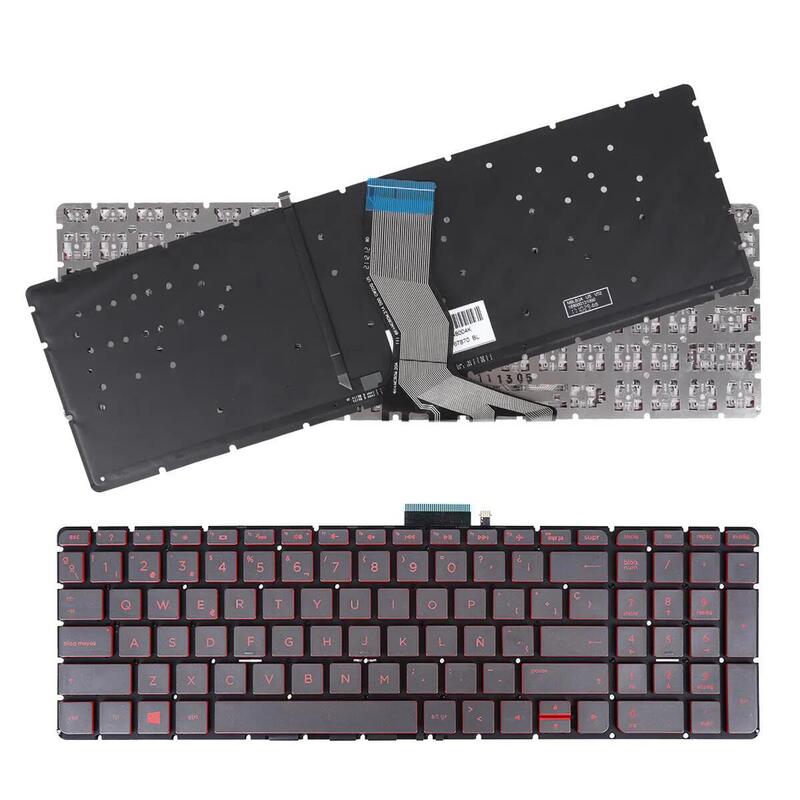 Teclado Retroiluminado Para Portátil Hp 15 Ax000na 15 Ax016tx 15 Ax030tx Negro