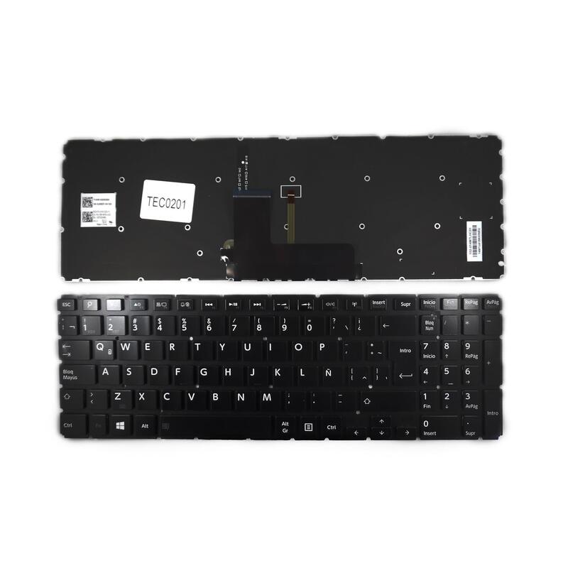 Teclado Retroiluminado Para Portátil Toshiba Satellite L50-B L50d-B 0kn0-Dq3la12 Tbm14m76laj528