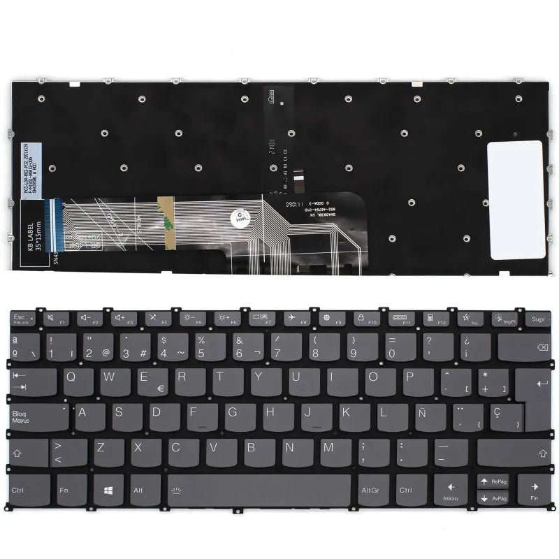 Teclado Retroiluminado Para Portátil Lenovo Ideapad Slim 7 14Are05 (82A5) 14Iil05 (82A4) 14Itl05 (82A6)