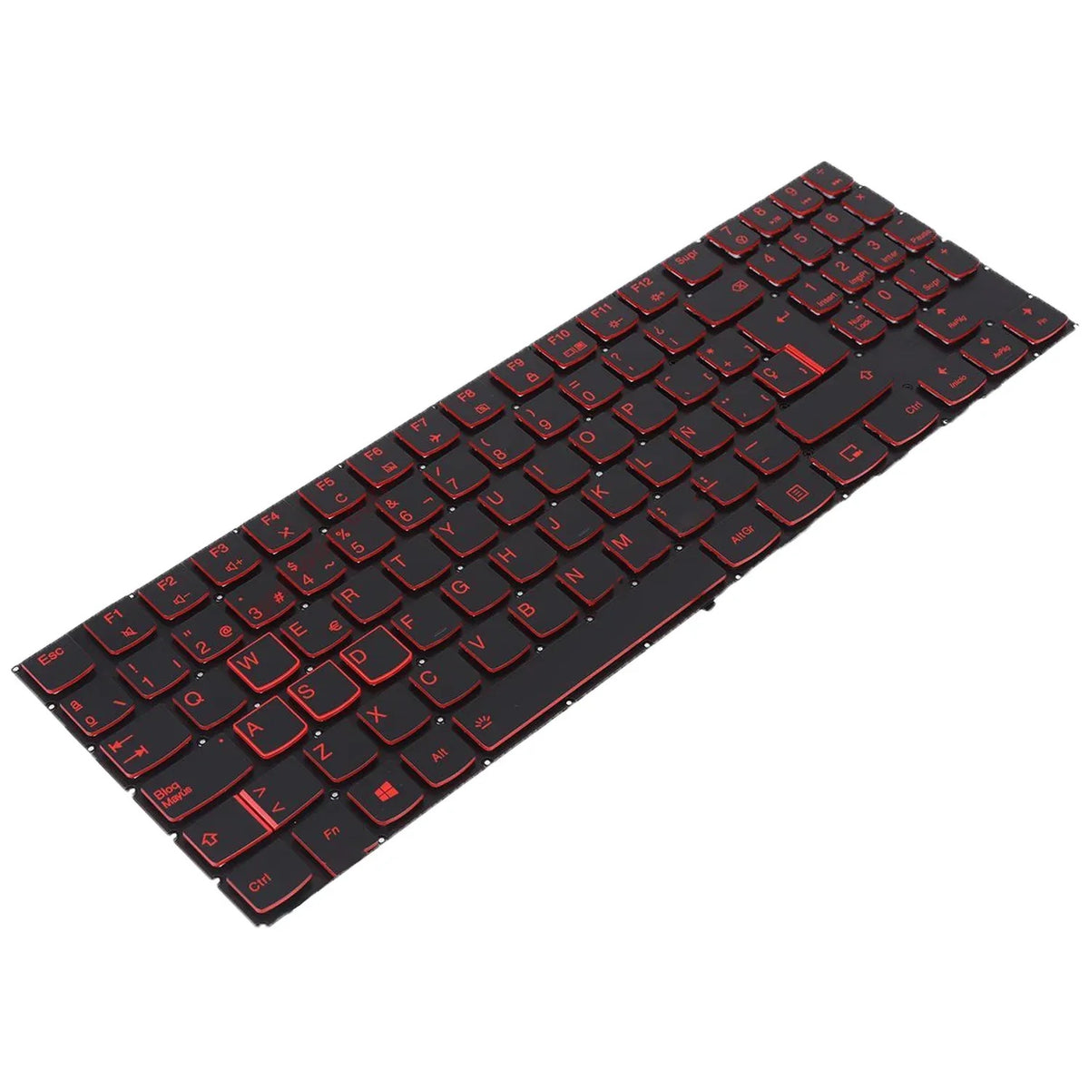 Teclado Retroiluminado En Rojo Para Portátil Lenovo Legion Y520 Y520-15Ikb R720 R720-15Ikb Negro