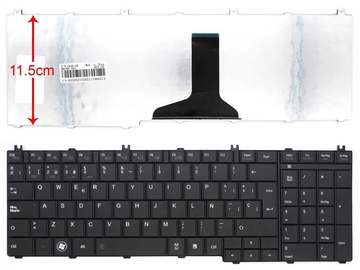 Teclado Para Portátil Toshiba Satellite L755-16m L755-18e L755-1hw Mp-09m86e06920