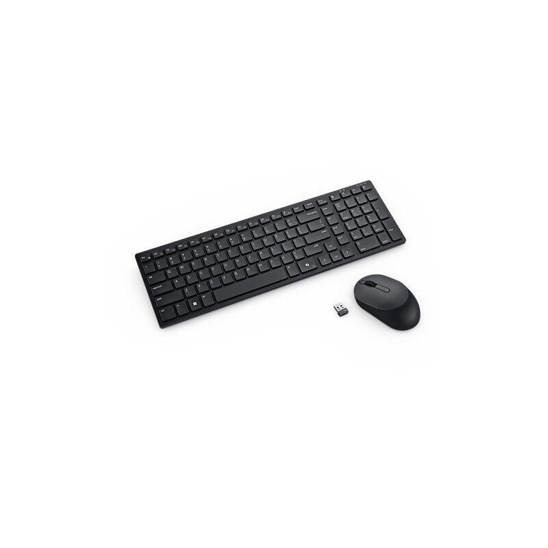 Teclado Y Ratón Dell Silent Keyboard And Mouse Km555 Inalámbrico 2.4 Ghz Bluetooth 5.1 Qwerty Español Negro Con 3 Años Del Servicio Next Business Day Advanced Exchange