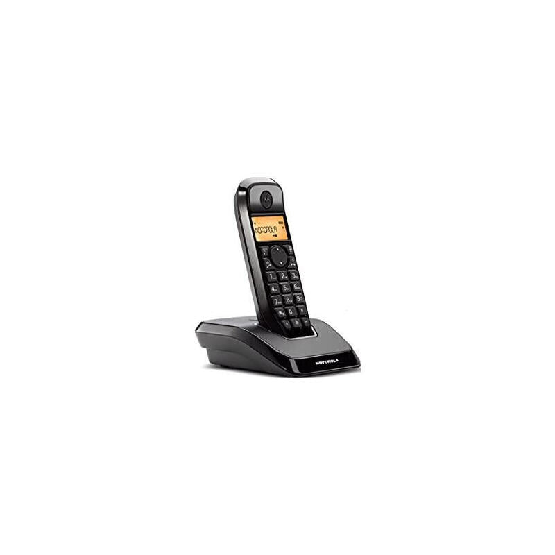 Telef. Inalambrico Dect Digital Motorola S1201 Neg Negro/Pantalla Retroiluminada/Manos Libres/Id.Llam 107s1201black