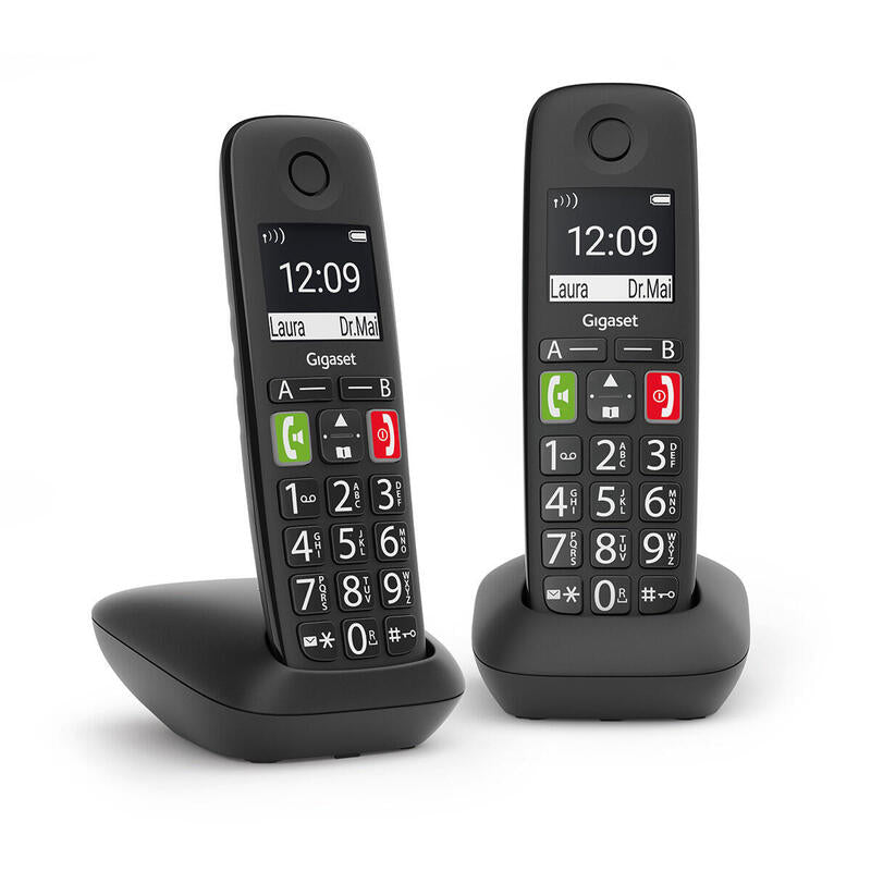 Telefono Gigaset E290 Duo Black