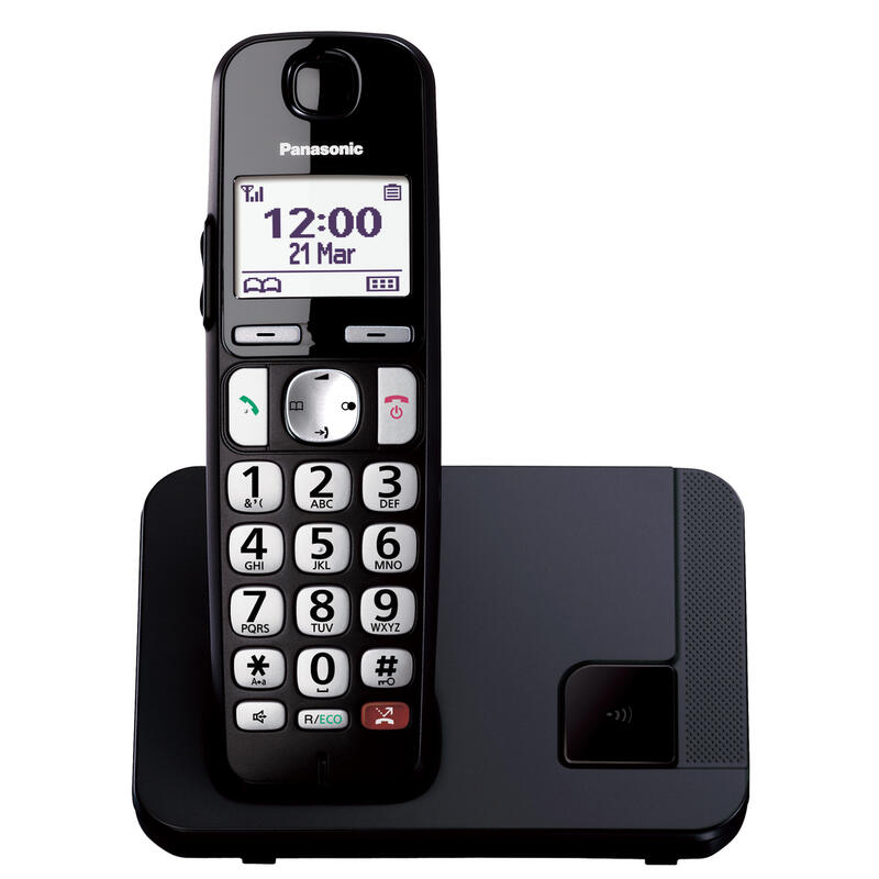 Teléfono Inalámbrico Dect Panasonic Kx-Tge250spb Personas Mayores Negro