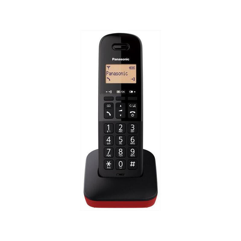 Telefono Inalambrico Panasonic Cordless Kx-Tgb610jtr Rojo 50 Numeros En Agenda Bloqueo Numeros 2*Aaa