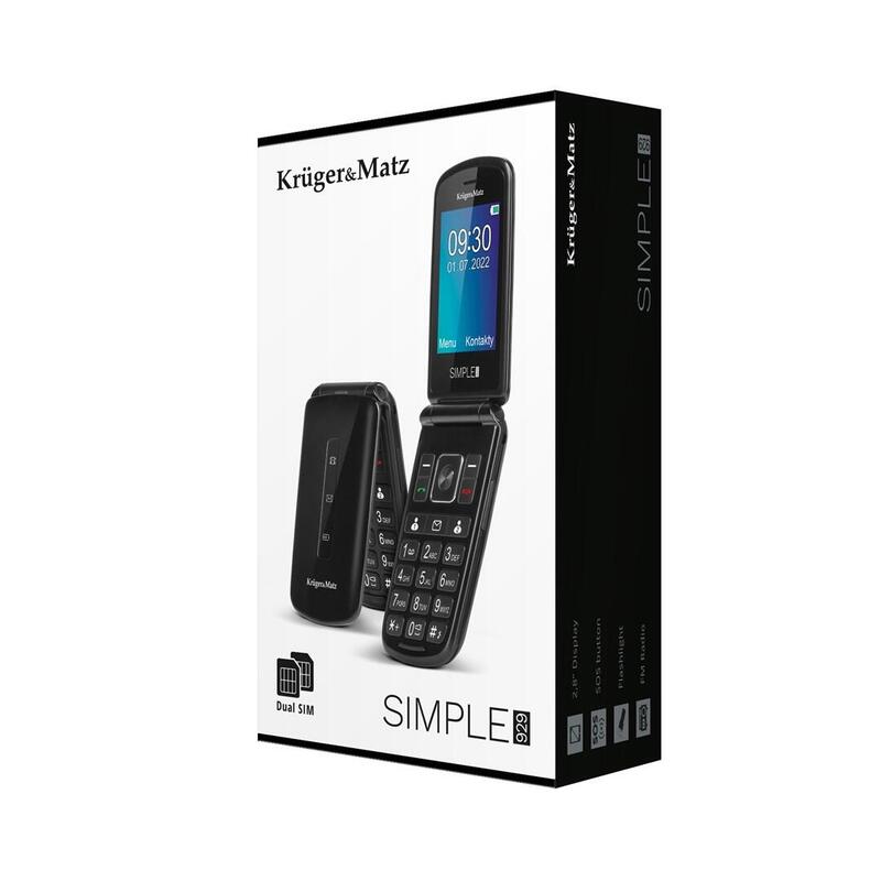 Teléfono Maxckruger & Matz Para Personas Mayores Km0929 7,11 Cm (2,8") 108,5 G Negro