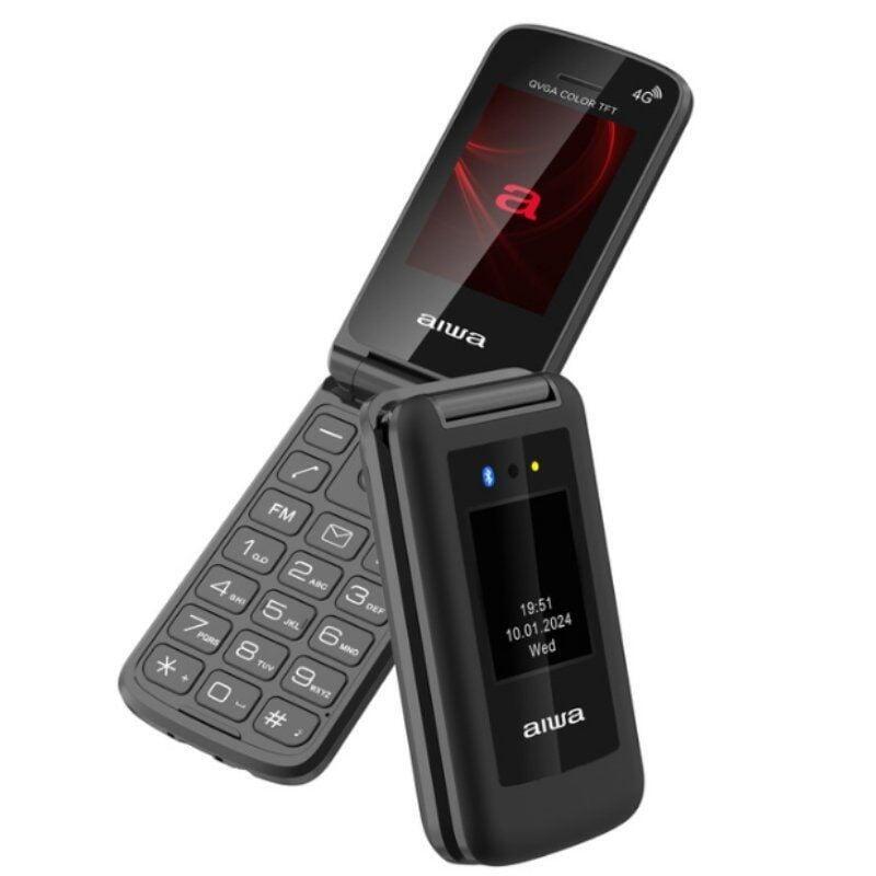 Teléfono Móvil Aiwa Fp-30-4g Bk Para Personas Mayores Negro