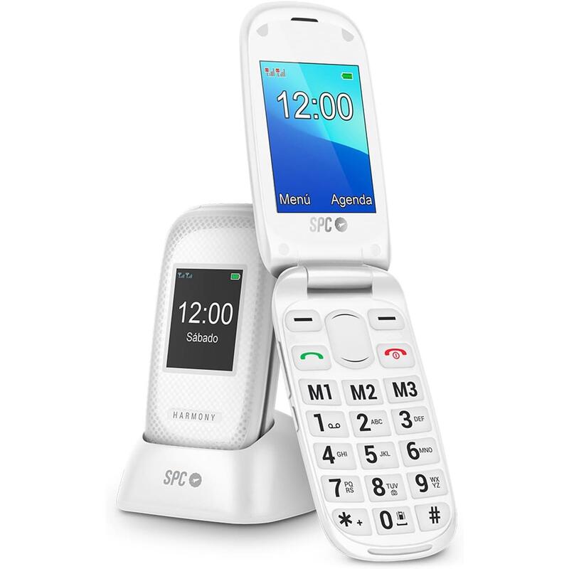 Teléfono Móvil Spc Harmony Para Personas Mayores Blanco
