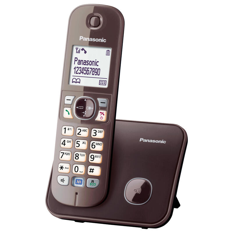 Teléfono Panasonic Kx-Tg6811ga Dect Marrón Identificador De Llamadas