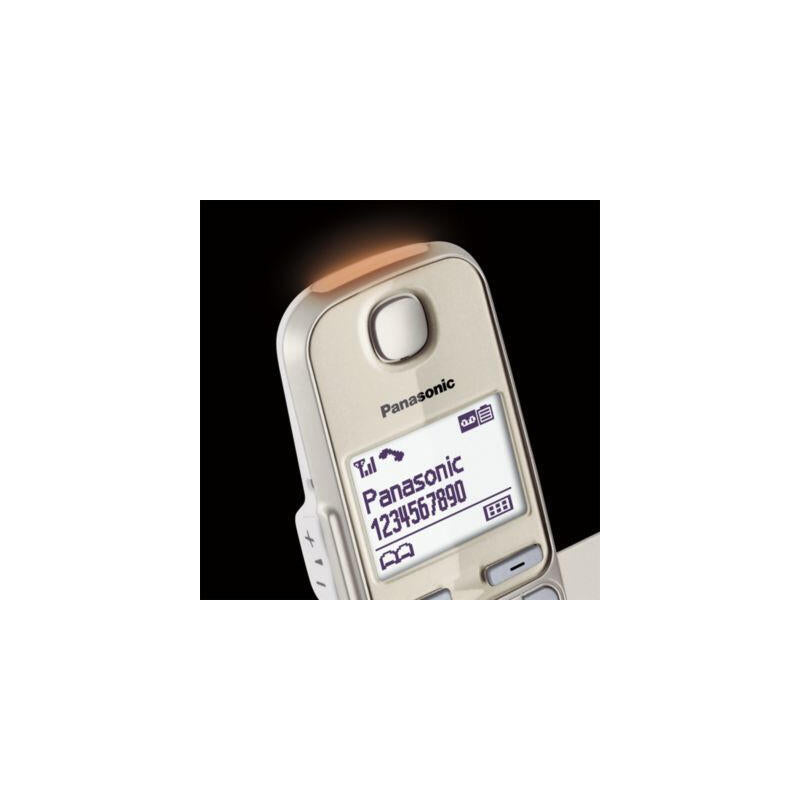 Teléfono Panasonic Kx-Tge262gn Dect Identificador De Llamadas Champán