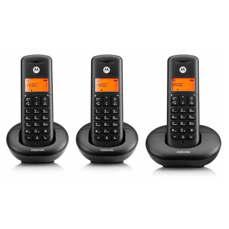 Teléfonos Motorola E203 Inalámbricos Black