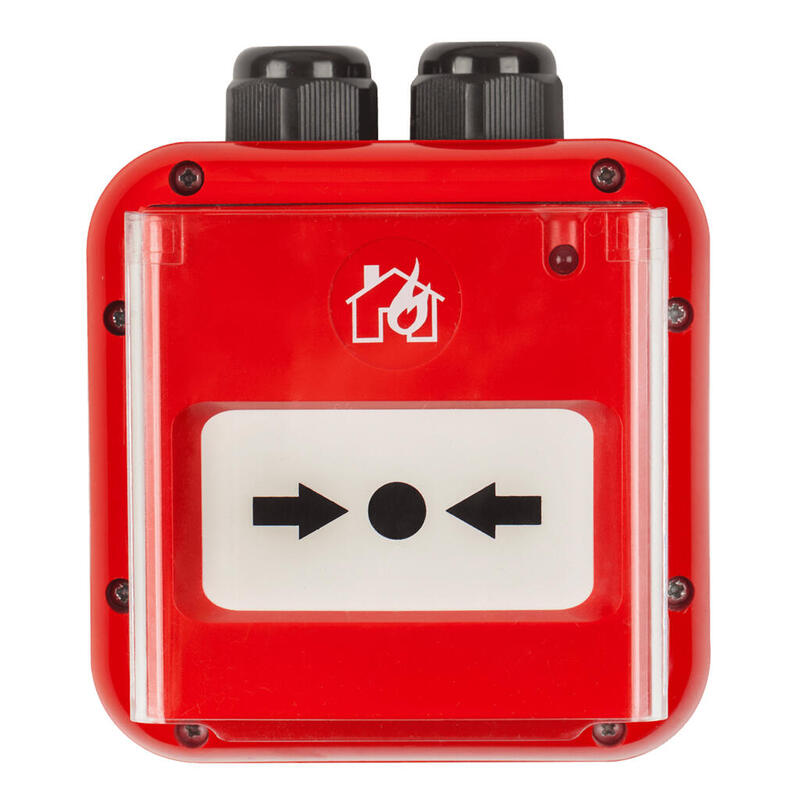 Teletek Sensoiris-Mcp150-Ip67 Pulsador Analógico Rearmable Con Aislador. Incluye Llave Rearme Y Tapa Transparente