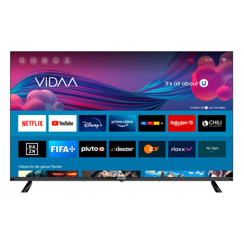 Televisión Dyon Smart 43 Vx, Led 43", Negro, Fullhd, Wifi, Smarttv D800218