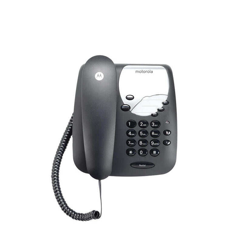Telf. Con Cable Motorola Ct1 Negro No Display/Rellamada/Función Mute/ Teclas Memoria 107ct1black