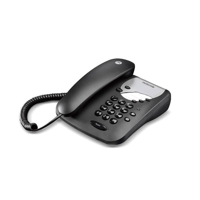 Telf. Con Cable Motorola Ct1 Negro No Display/Rellamada/Función Mute/ Teclas Memoria 107ct1black