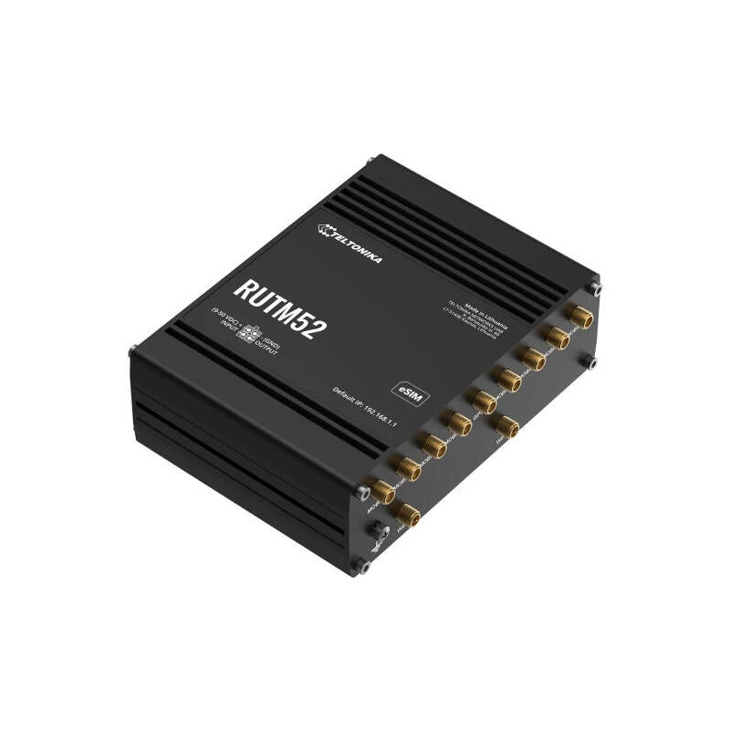 Teltonika Rutm52 Router Inalámbrico Gigabit Ethernet Doble Banda (2,4 Ghz 5 Ghz) 5g Negro