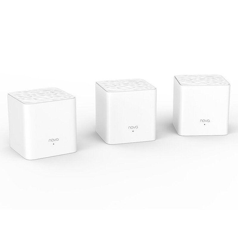Tenda Sistema Mesh Wifi Mw3-Nova 3 Unidades (** Enchufe Alimentación Reino Unido**) Wifi A/Ac/B/G/N/ 300m2 2 Puertos Ethernet Gestión Por App