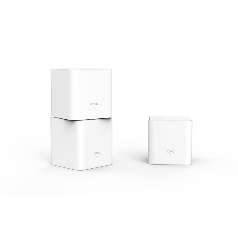 Tenda Sistema Mesh Wifi Mw3-Nova 3 Unidades (** Enchufe Alimentación Reino Unido**) Wifi A/Ac/B/G/N/ 300m2 2 Puertos Ethernet Gestión Por App
