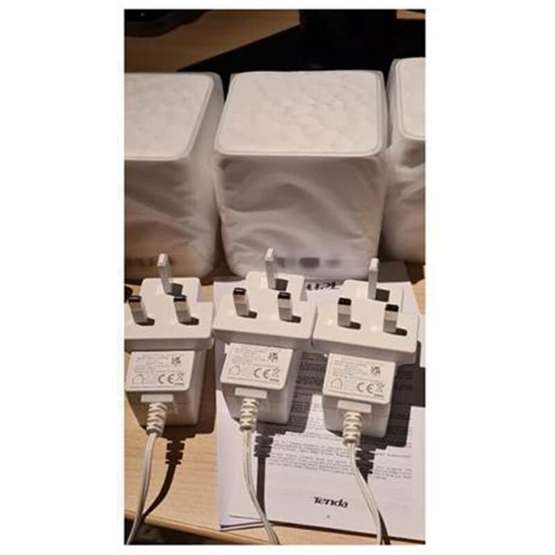 Tenda Sistema Mesh Wifi Mw3-Nova 3 Unidades (** Enchufe Alimentación Reino Unido**) Wifi A/Ac/B/G/N/ 300m2 2 Puertos Ethernet Gestión Por App