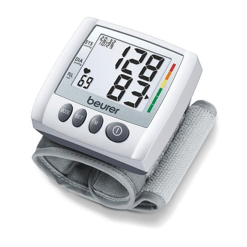 Tensiometro De Muñeca Beurer Bc-30 Medición Rapida Automatica Detección Arritmias Memoria 3*60 Mediciones 2*Aaa