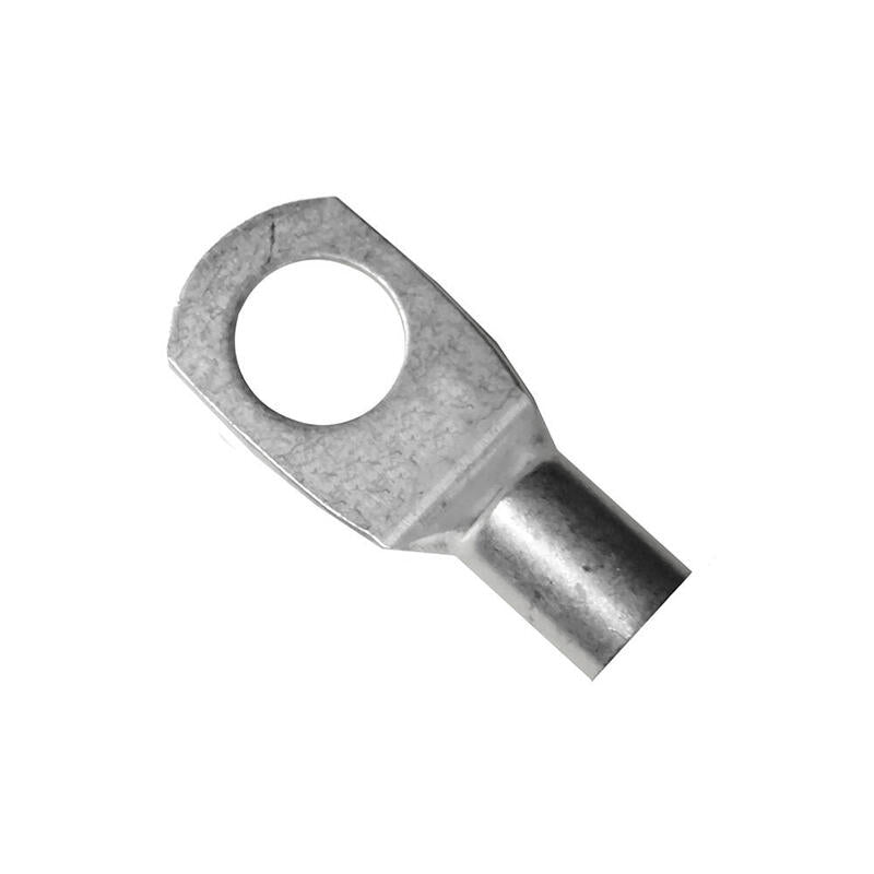 Terminal Tubular De Cobre Para Cable De 6 Mm Y Taladro De 6 Mm, Bolsa 25 Uds