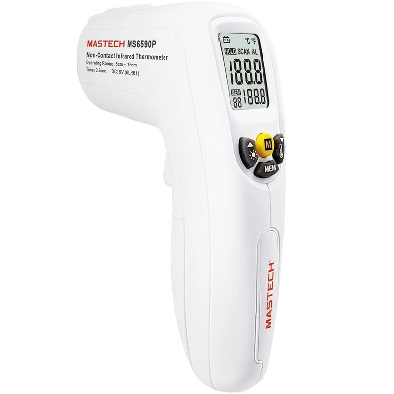 Termometro Digital Infrarrojo Mastech Ms6590p Sin Contacto