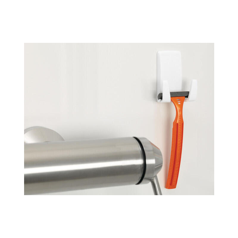 Tesa Powerstrips Waterproof Rasiererhalter Wave Blanco