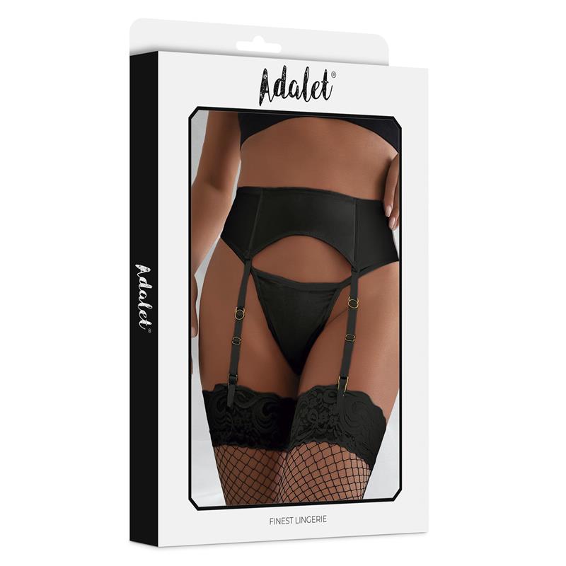 Tessy Set De Liguero Con Tanga Talla (Interno):S/M
