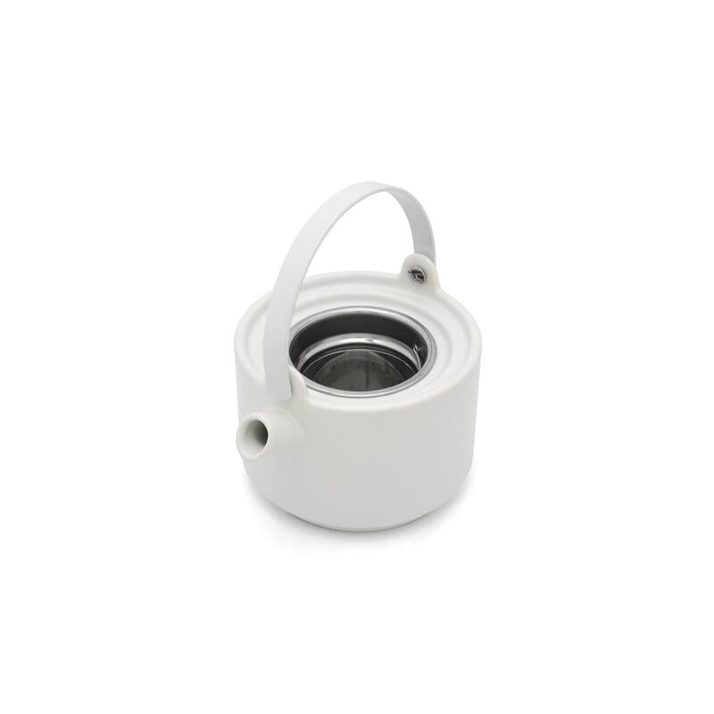 Tetera Bredemeijer Umea Blanco Con Tapa De Bambu 142007