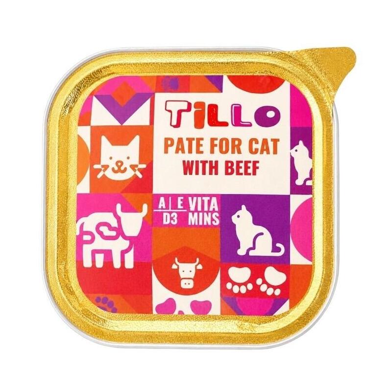 Tillo Pate Beef - Wet Cat Food - 100g
