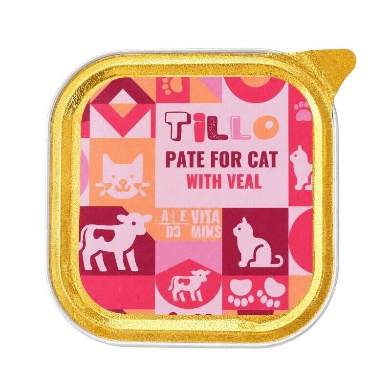 Tillo Pate Veal - Comida Húmeda Para Gatos - 100g