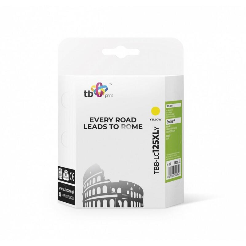 Tinta Compatible Para Brother Lc125xl Tbb-Lc125xly Ye