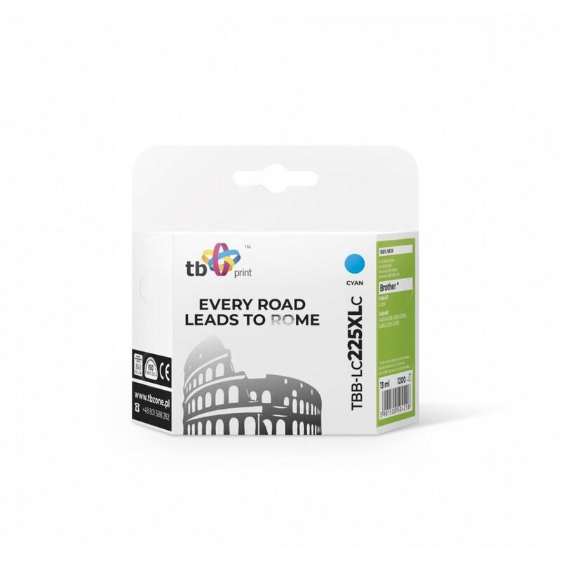 Tinta Compatible Para Brother Lc225xl Tbb-Lc225xlc Cy
