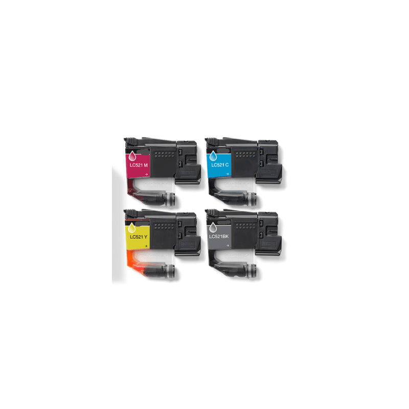 Tinta Compatible Para Brother Lc521bk Negra Dcp-J1260w/J1313dw/J1360dw/J1460dw-0.5k Lc521bk Arlc521bk
