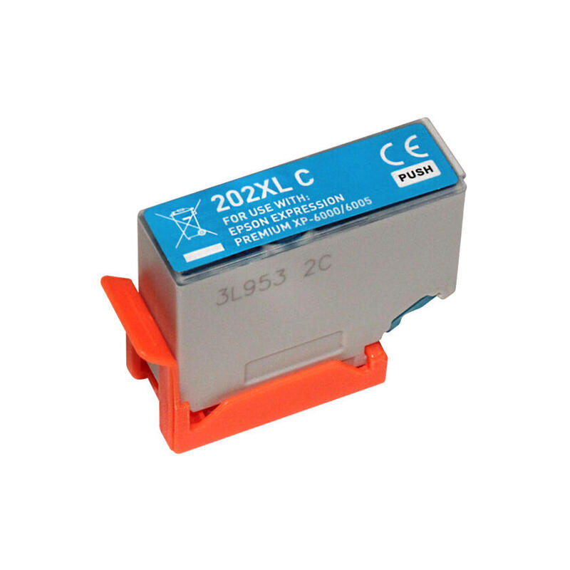 Tinta Generica Para Epson T02h2/T02f2 Cyan (202xl) C13t02h24010/C13t02f24010