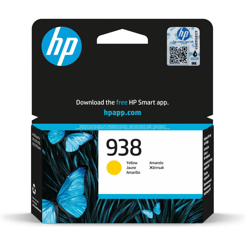 Tinta Hp 4s6x7pe / Hp 938 Amarillo