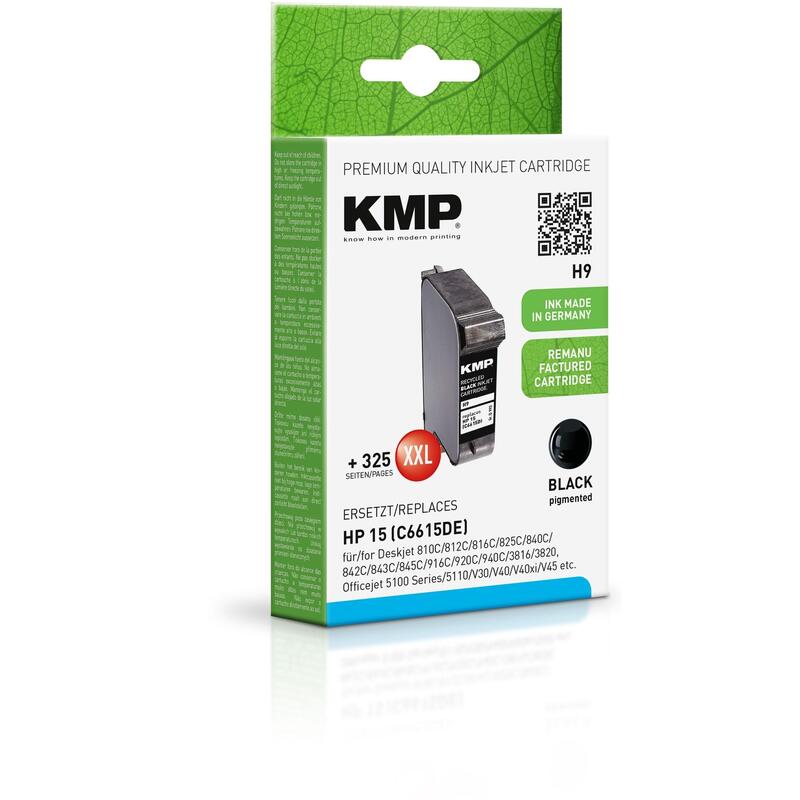 Tinta Kmp Negro Deskjet 810c 812c 816c 825c 840c 842c 843c 845c 916c 920c 940c 3816 3820 Officejet 5100 Series 5110 Officejet V30 V40 V40xi V45 Psc 500 Psc 700 Psc 720 Psc 750 Psc 950 - Nº 15 Cap. Extra
