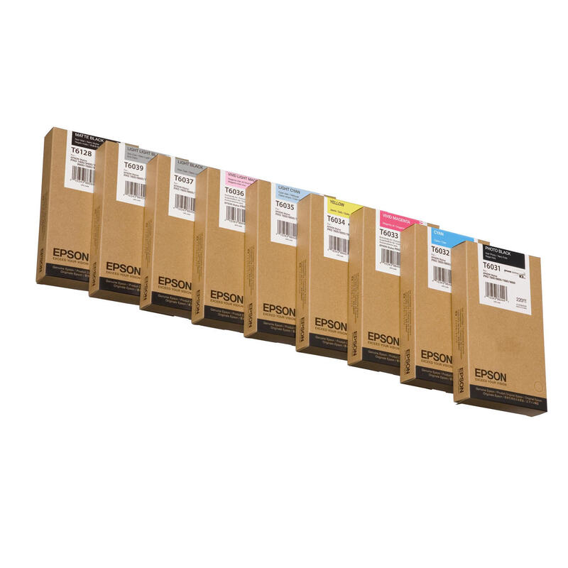 Tinta Original Epson T6128 220 Ml Negro Mate Original Para Stylus Pro 7400, Pro 7450, Pro 7800, Pro 7880, Pro 9400, Pro 9450, Pro 9800, Pro 9880